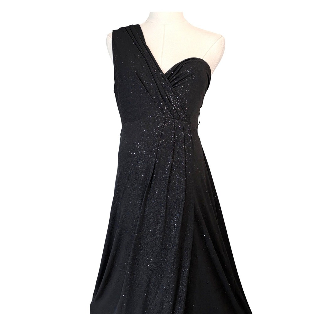 Tiffany Rose Maternity Gown Women Size 6 Black Shimmer NEW - Picture 6 of 15